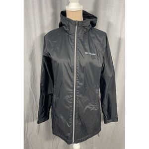 COLUMBIA CASTLEWOOD CANYON WOMEN S LINED JACKET BLACK WINDBREAKER OUTDOOR GRANOL